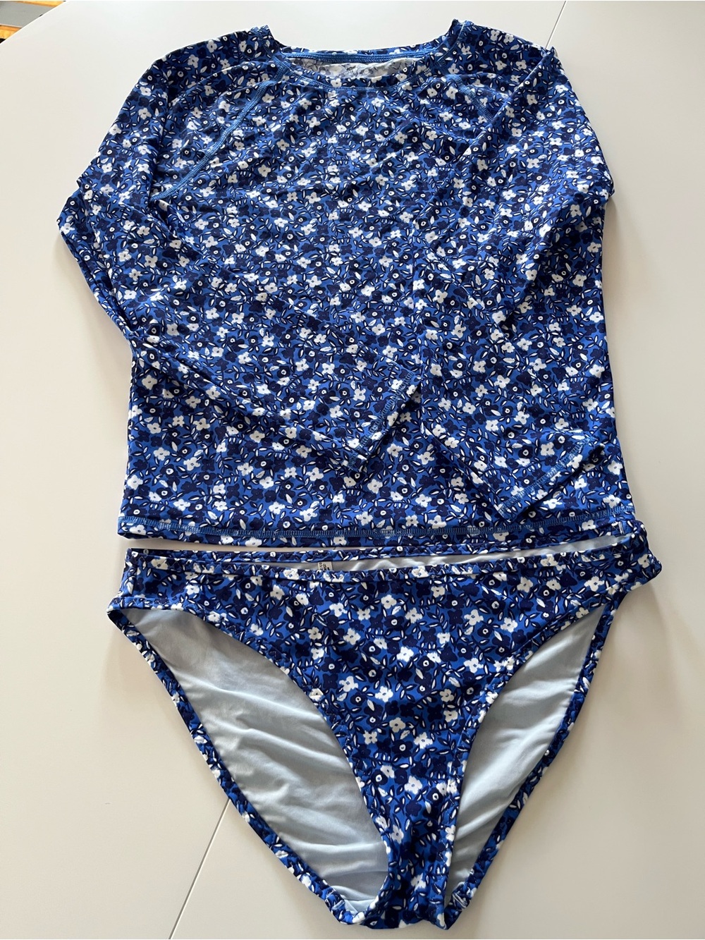 Aerie Long-Sleeve Rash Guard Swimsuit Set